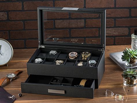 watch box metal|12 slot watch box.